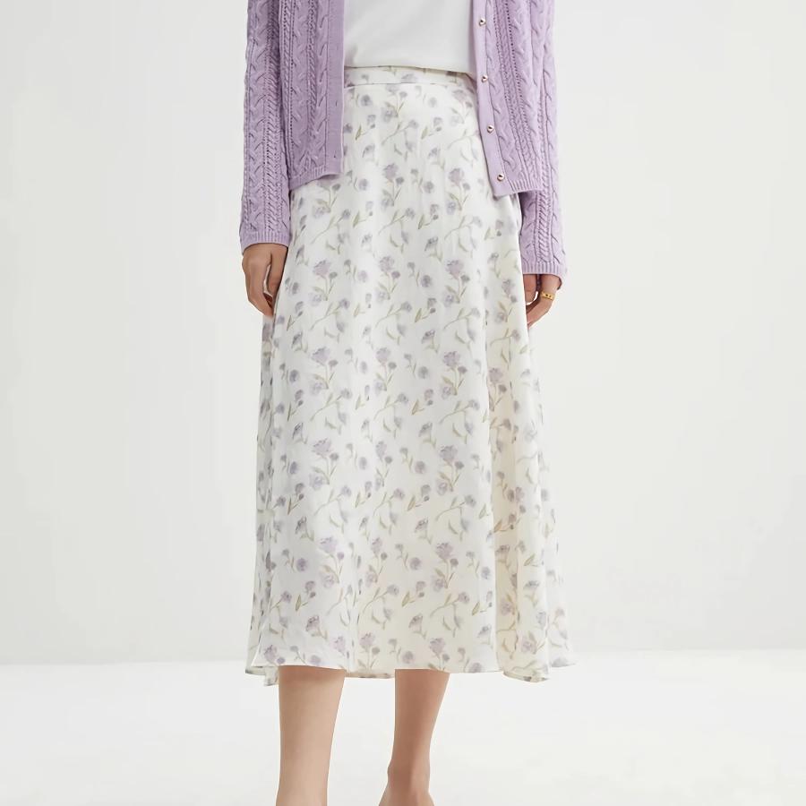 French Style Romantic Flower Skirt