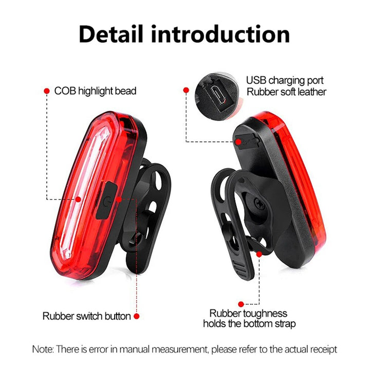 Ultra-Bright USB Rechargeable Bike Tail Light