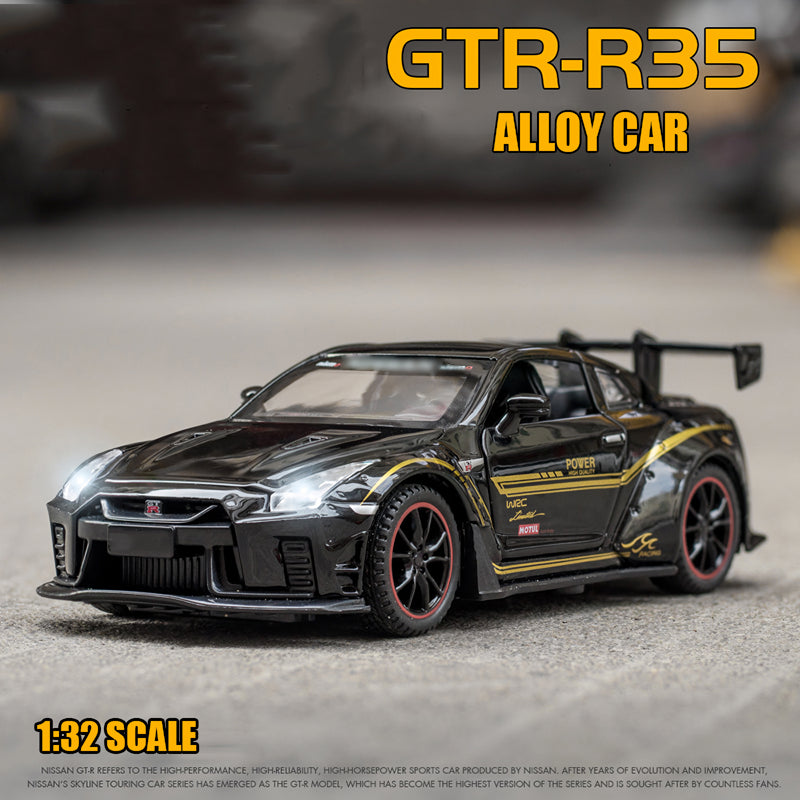 1:32 Scale Diecast Sports Car Model - Skyline R34 R35