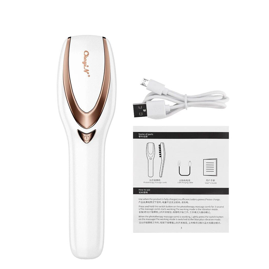 Electric Phototherapy Scalp Massager: Hair Loss Prevention & Blood Circulation Boost