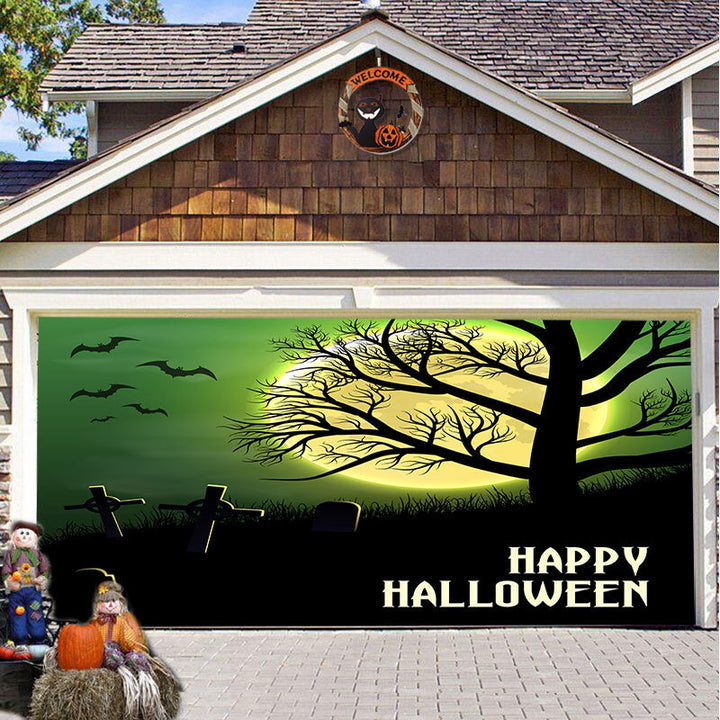 Halloween Party Decorative Hanging Cloth Garage Door Background Fabric