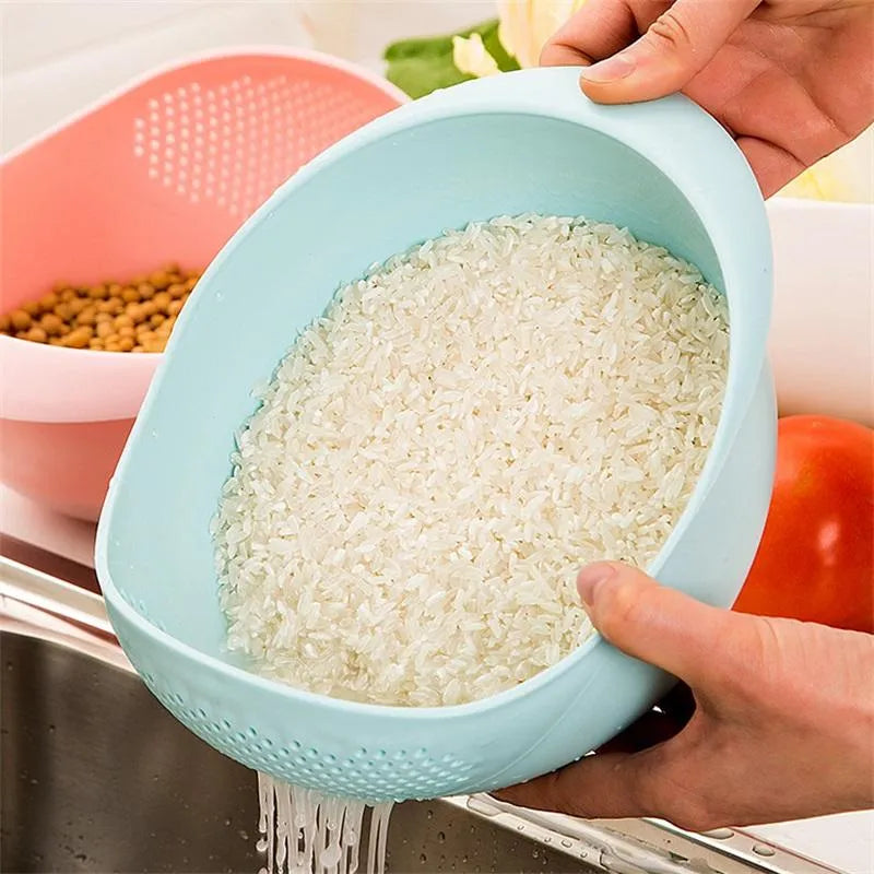 Multi-Purpose Kitchen Drain Basket with Handles