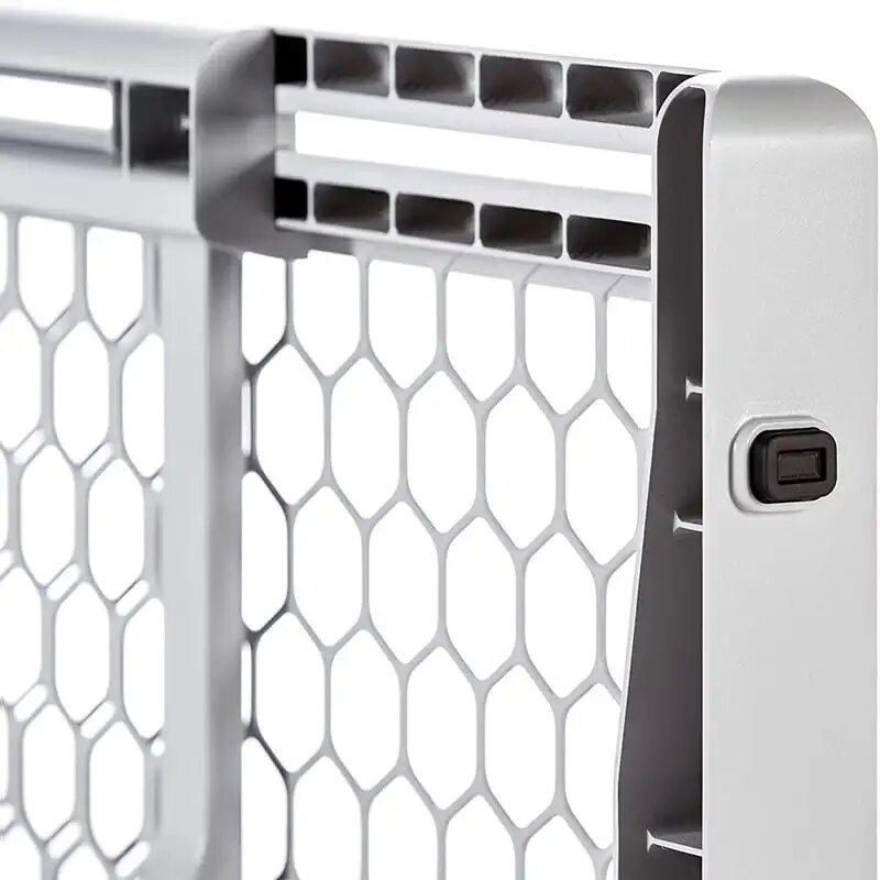 Adjustable Easy-Fit Plastic Pet Gate, 28-42" Expandable - Ideal for Dogs and Cats