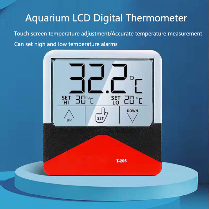 External LCD Digital Touch Screen Fish Tank Thermometer