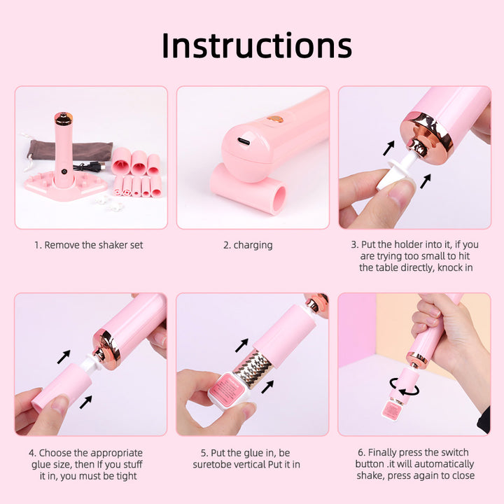 USB Rechargeable Eyelash Glue Shaker