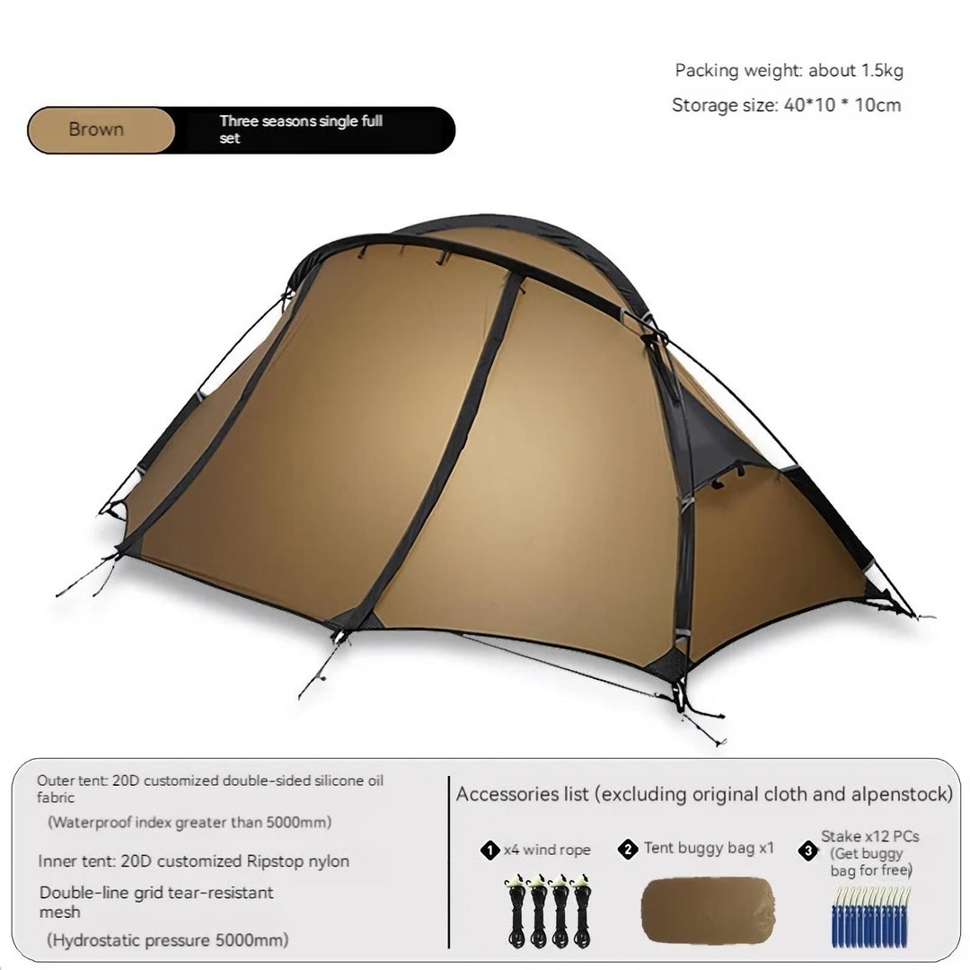 Ultra-Lightweight 1-Person Camping Tent