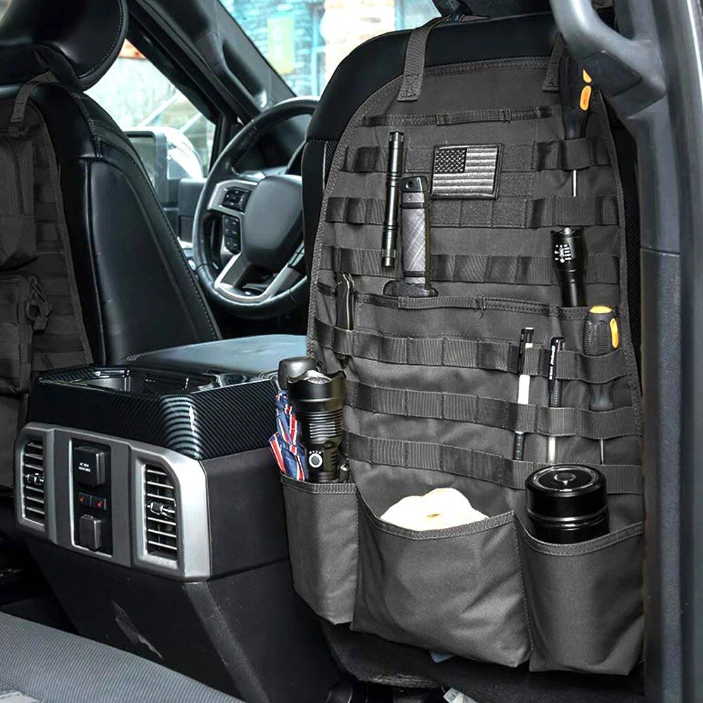 Universal Tactical Car Seat Back Organizer with Molle Storage