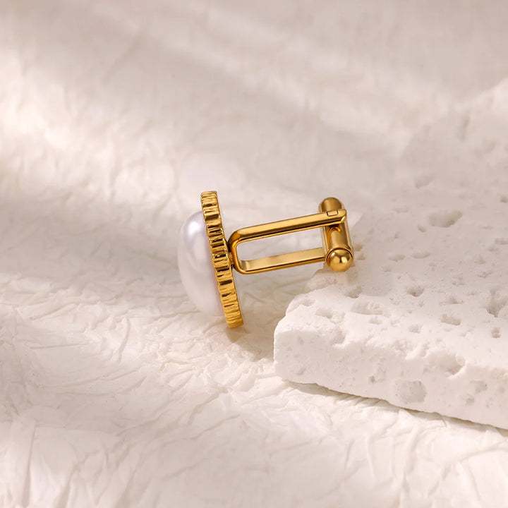 Pearl Cufflinks for Men