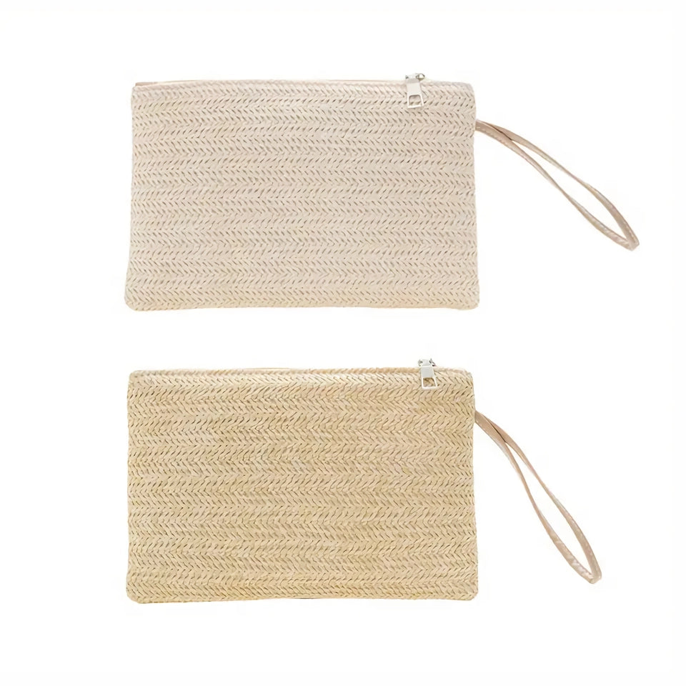 Bohemian Straw Woven Clutch