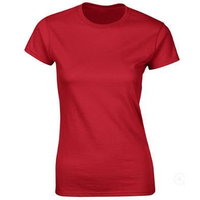 100% Cotton Solid Color Short Sleeve Women's T-Shirt