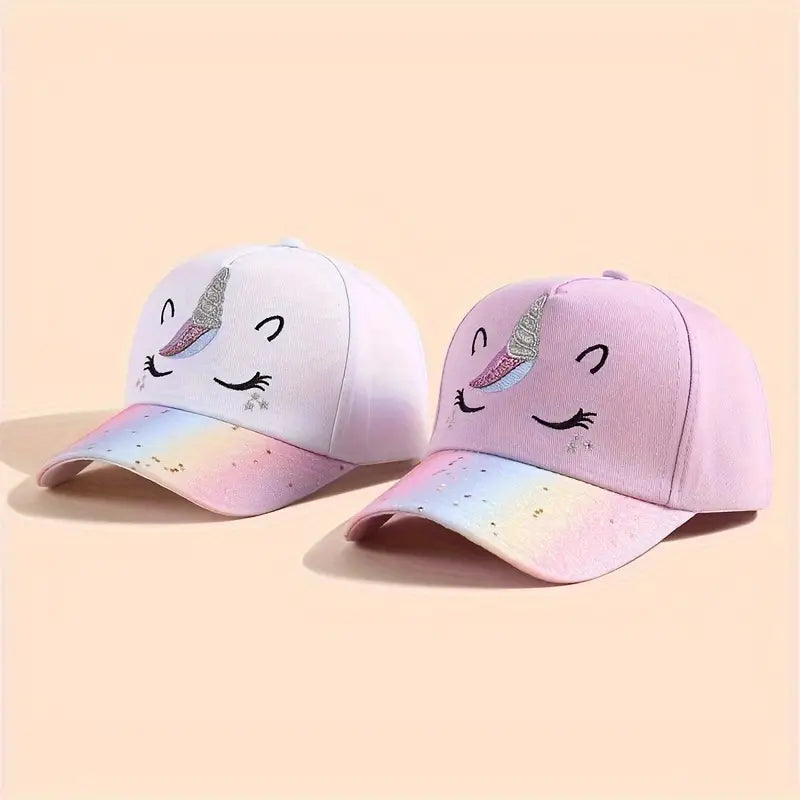 Unicorn Embroidered Snapback Cap for Kids