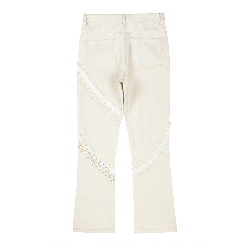 Women's Zip Panel Apricot Jeans