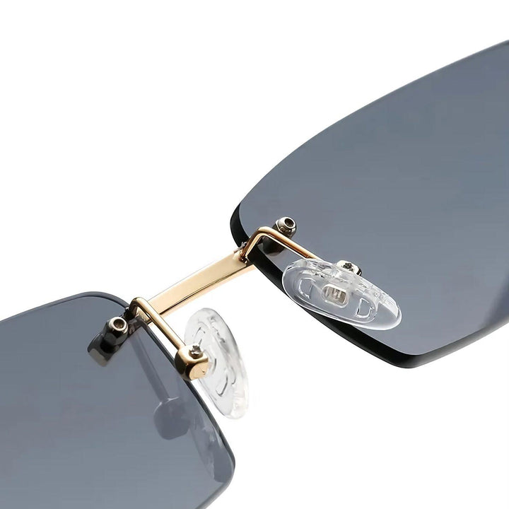 Rimless Wooden Sunglasses