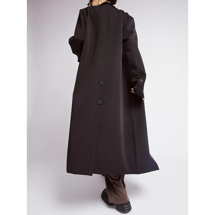 Double Breasted Coffee Trench Coat for Women