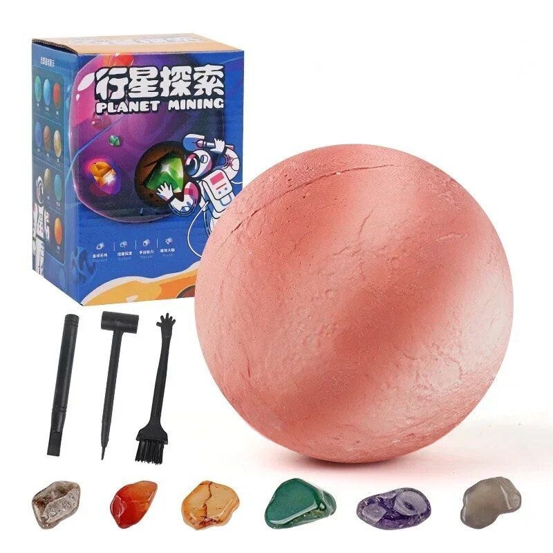 Solar System Gem Mining Kit: Children's Educational Archaeology Toy