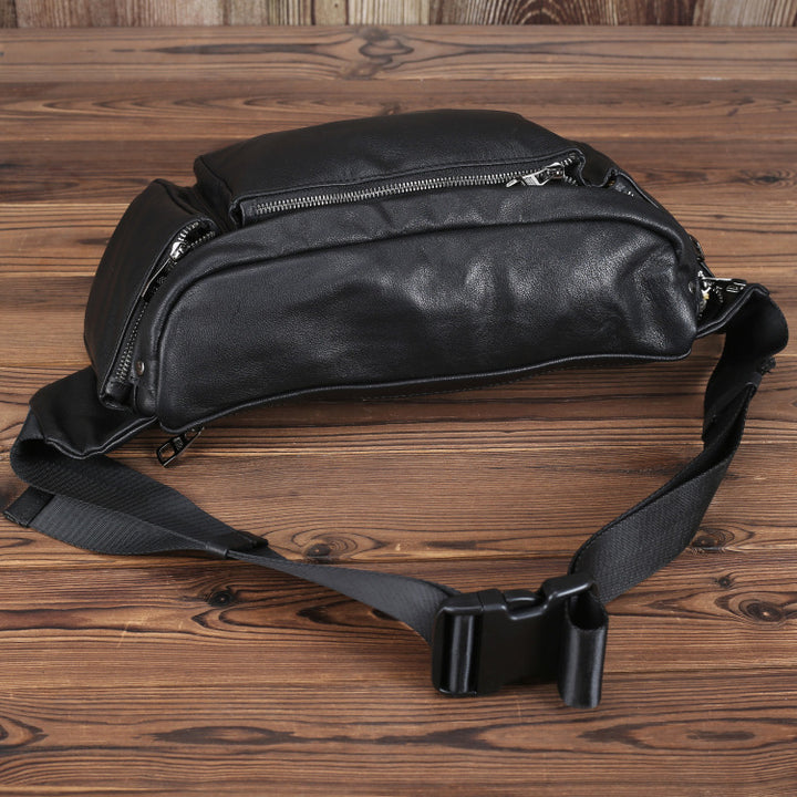 Cowhide Large Capacity Single Shoulder Messenger Bag