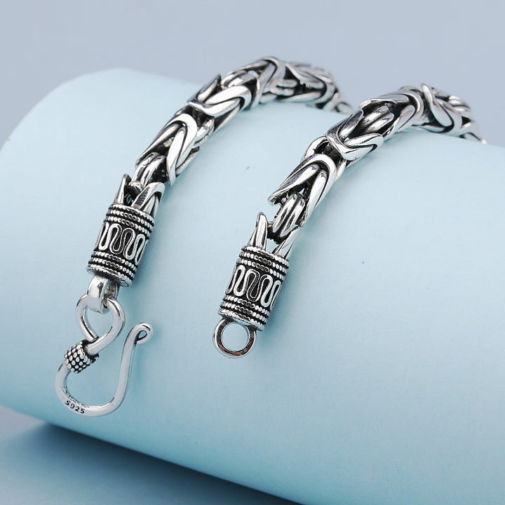 Fashion Silver Vintage Ethnic Style Bracelet