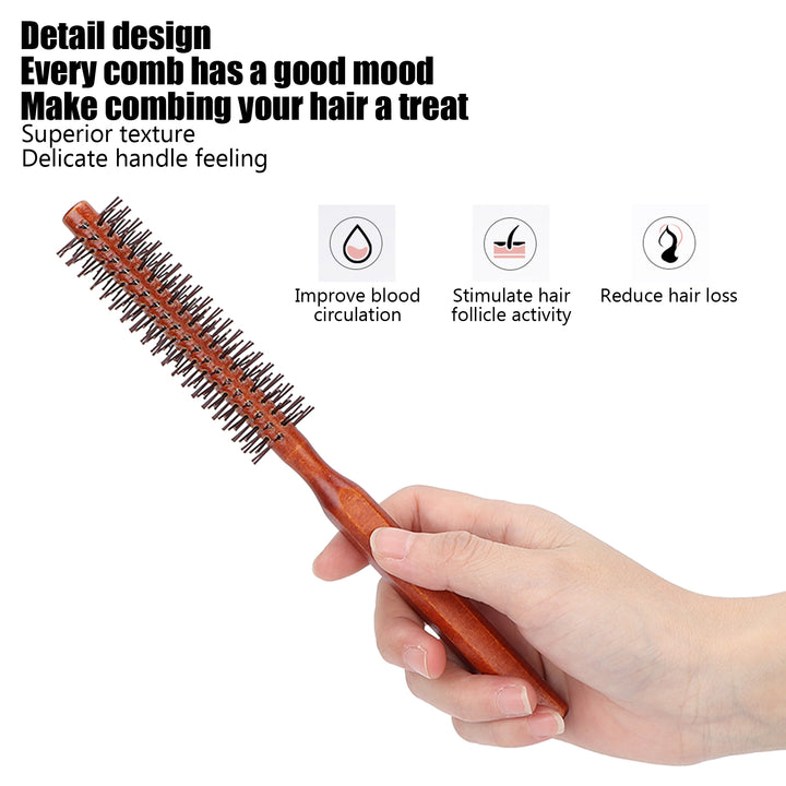 Round Wood Hair Brush