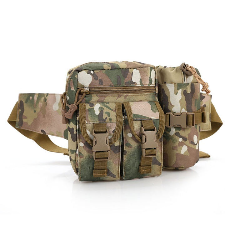 Camping Outdoor Waist Bag Tactical Nylon Waterproof Military Bag With Water Bottle Pockets For Traveling Riding Travel Hiking Climbing