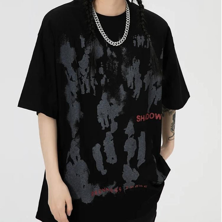 Shadow Letter Hip Hop T-Shirt