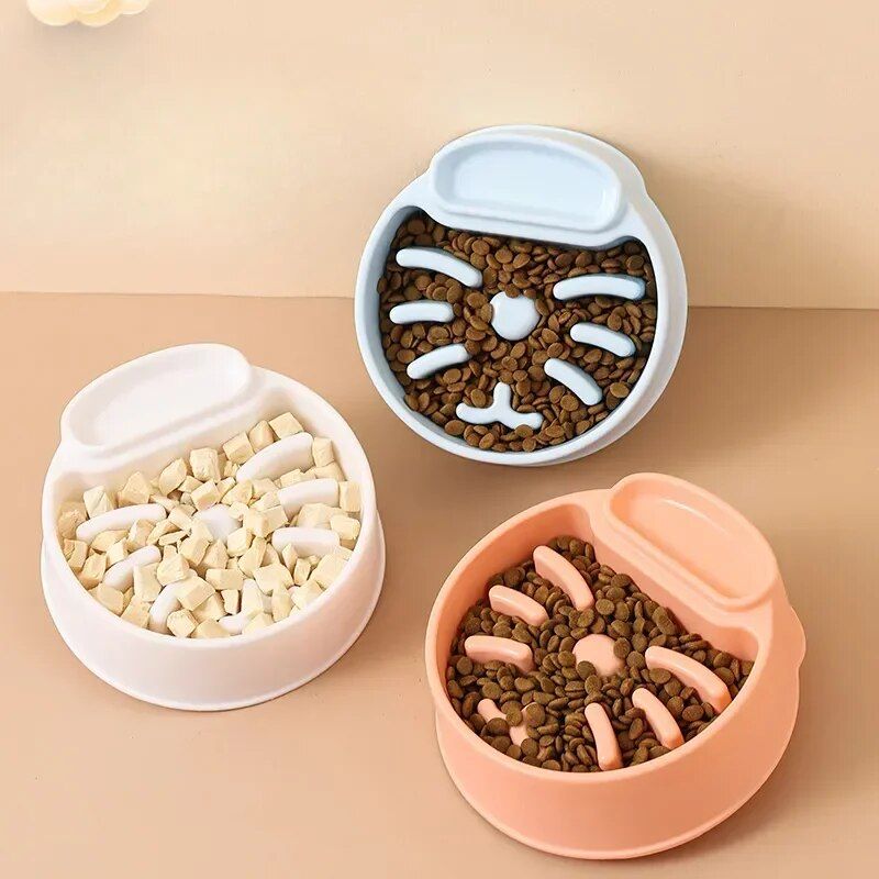 Universal Anti-Gulp Dog & Cat Slow Feeder Bowl