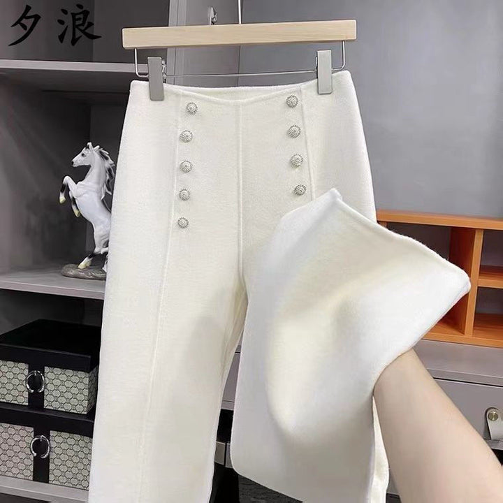 Women's Casual Feeling Of Woolen Cloth Pants