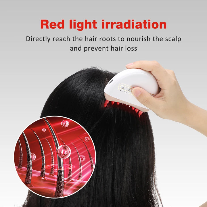 Jade Electric Scalp Massager with Hot Compress and Oil Applicator for Hair Growth