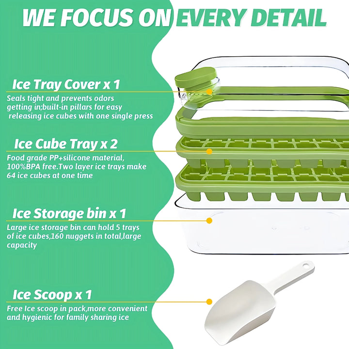 Silicone Ice Cube Tray Mould