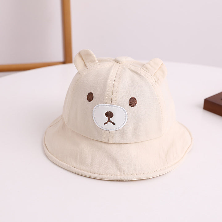 Kids Bear Decor Panama Bucket Hat