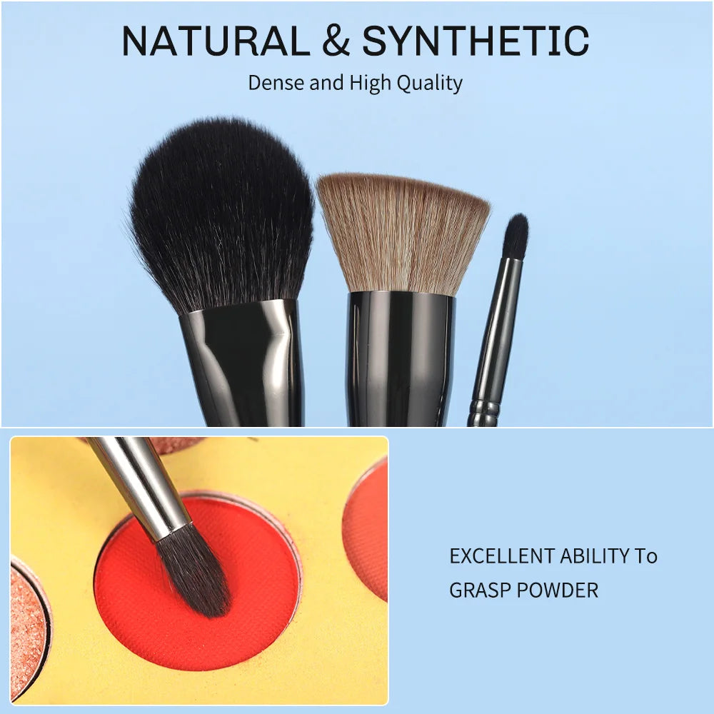 3pcs Professional Makeup Brush Set with Bag