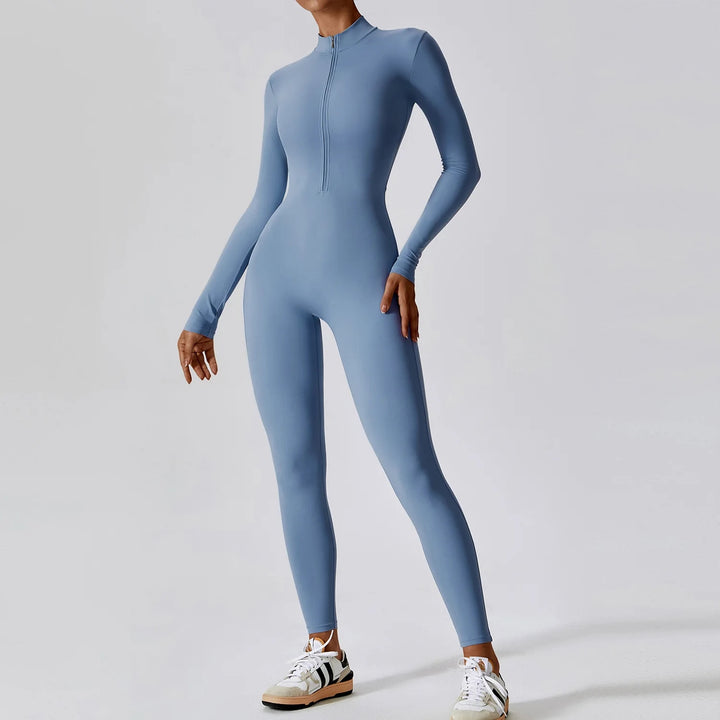 Women's Long-Sleeve Yoga Jumpsuit