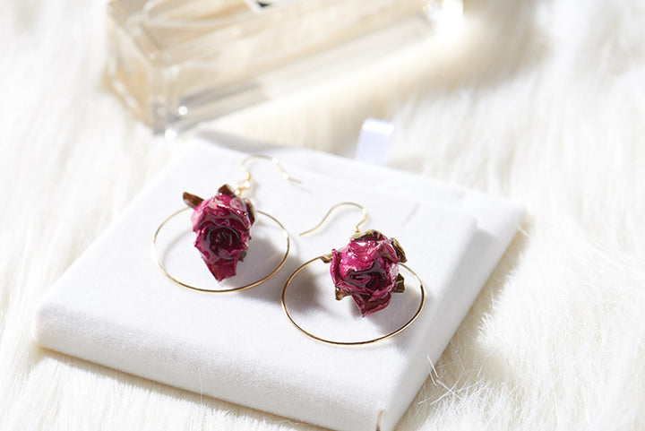 Anti Allergic Earrings Flower Eternal Long Style