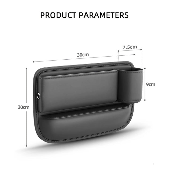 Universal Car Seat Gap Storage Box with Cup Holder