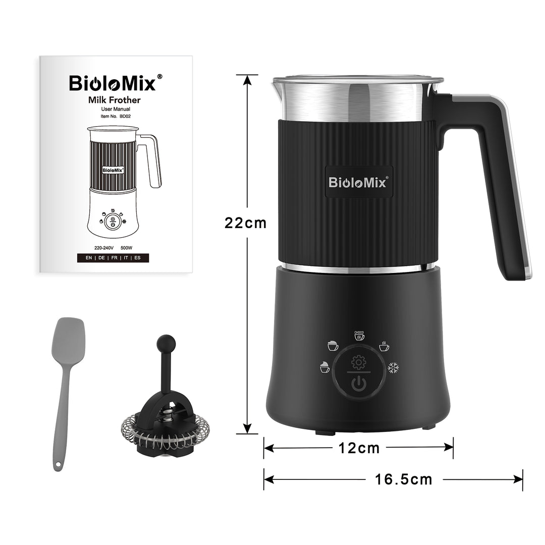 Detachable 5-in-1 Milk Frother and Steamer