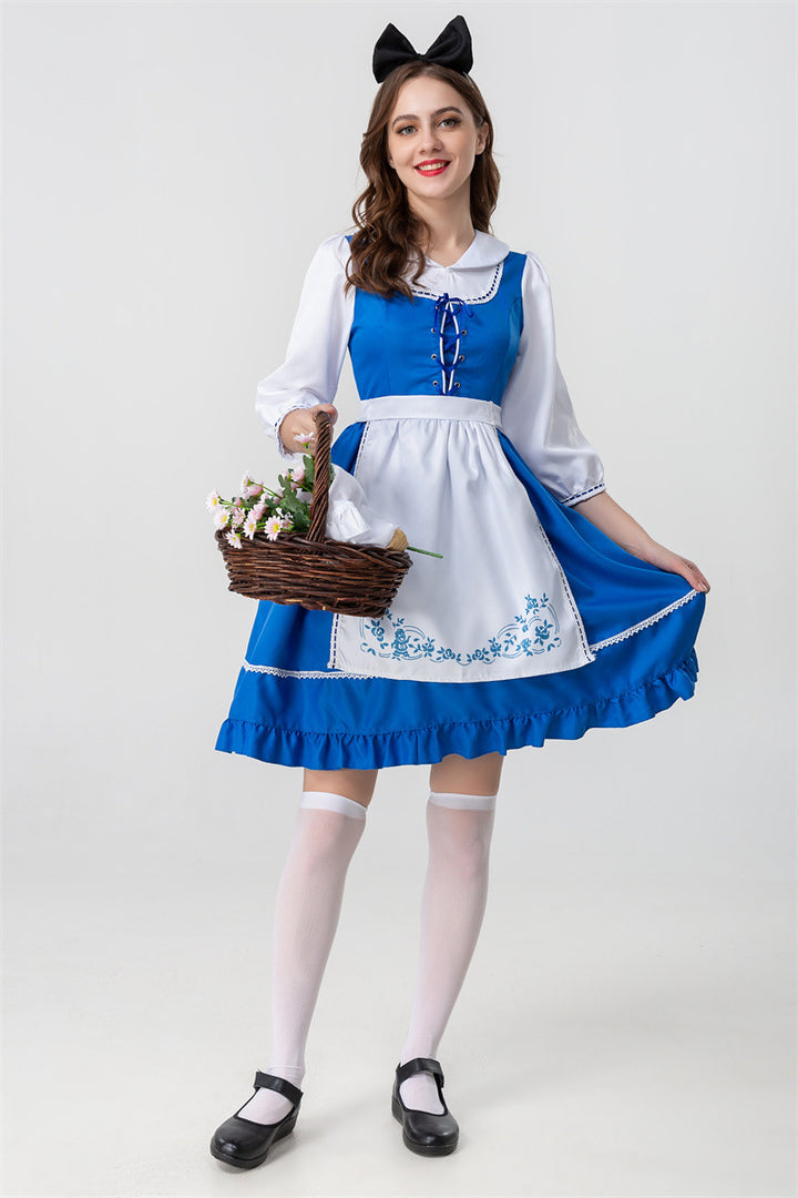 British European And American Farm Traditional Beer Maid Ware Halloween Cosplay Costume