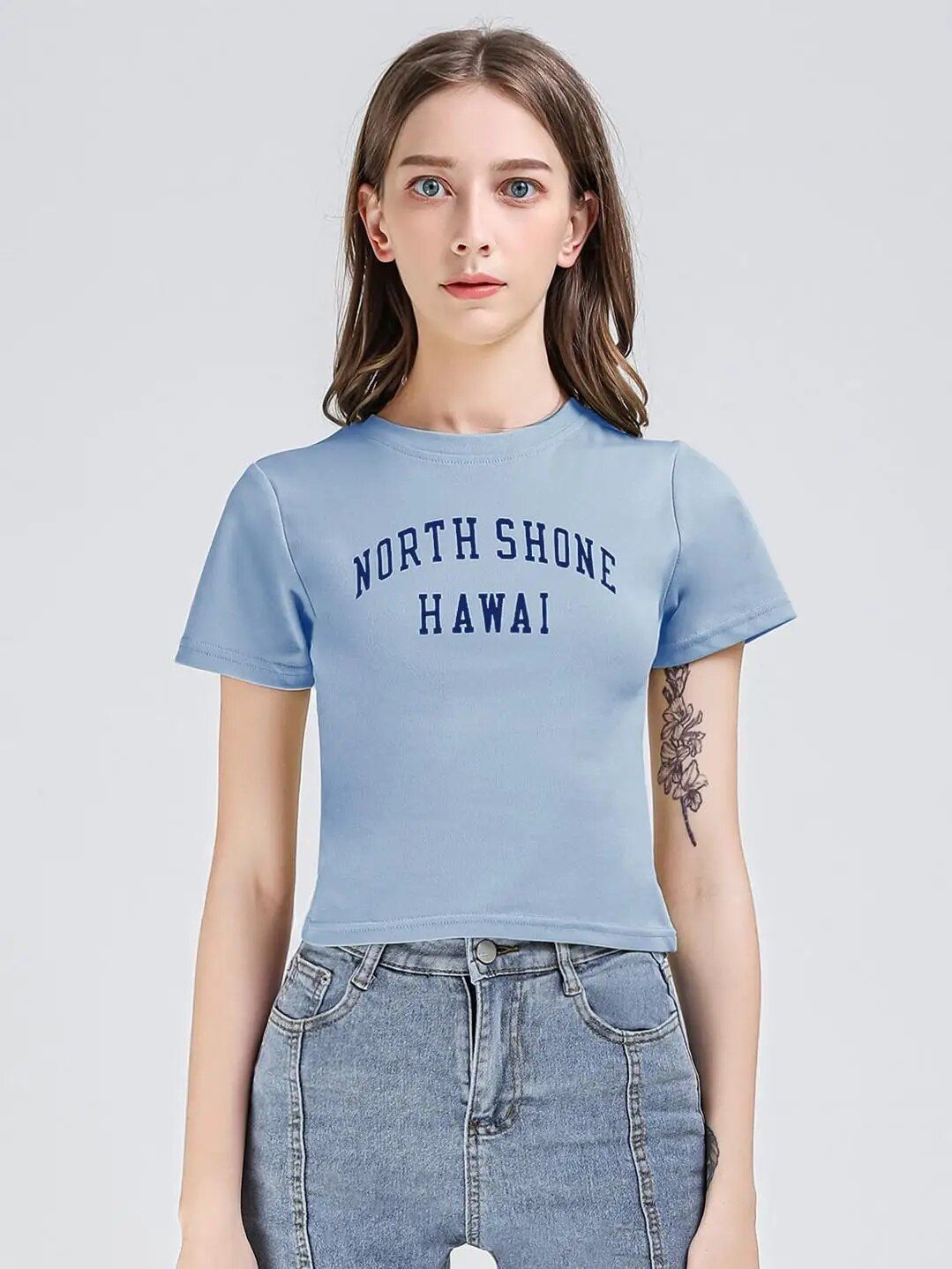 High Street Letter Print Slim Fit Tee