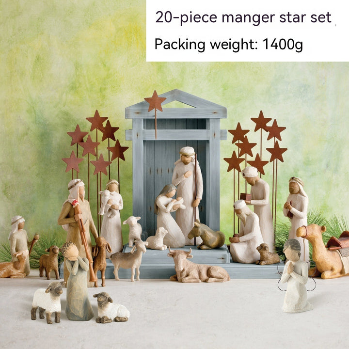 Nativity Series Manger Resin Crafts Kit