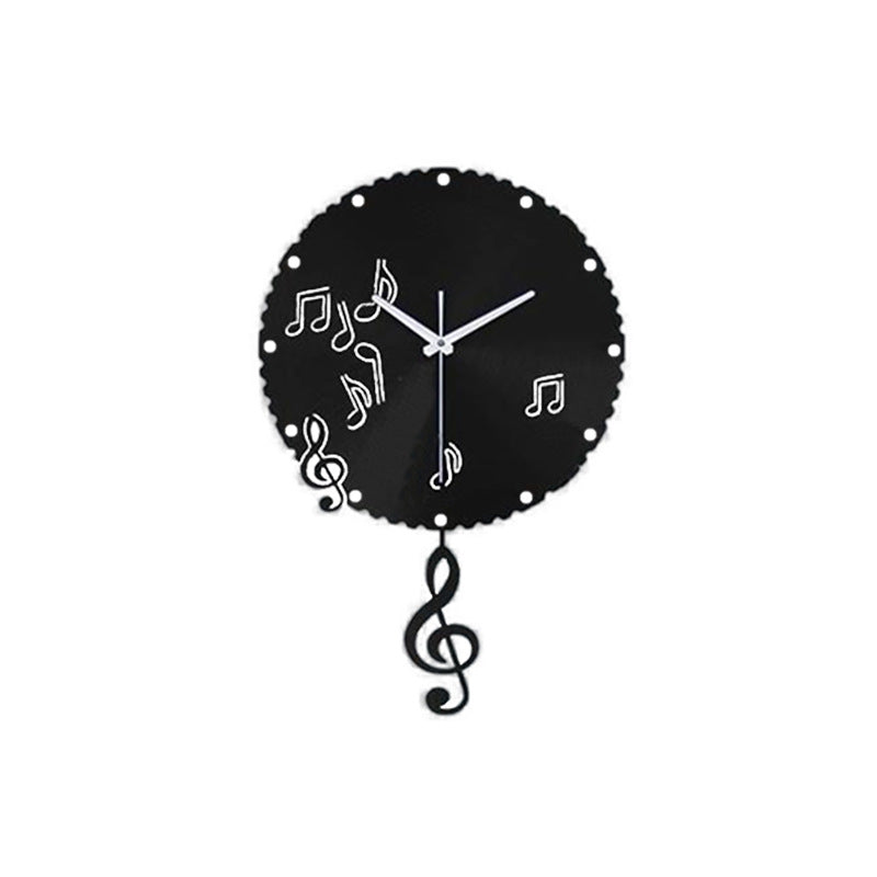 Modern Simple And Fashionable Notes Creative Wall Clock