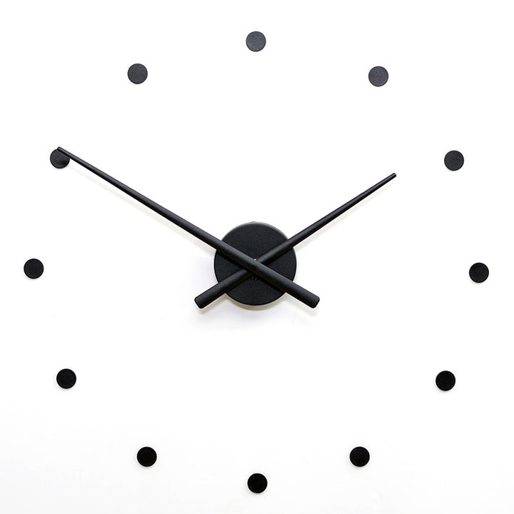 Extra Large Size Wall Clock Diy Creative Simple Clock Sticken On The Wall 12 Small Dots