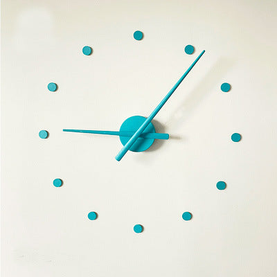 Extra Large Size Wall Clock Diy Creative Simple Clock Sticken On The Wall 12 Small Dots