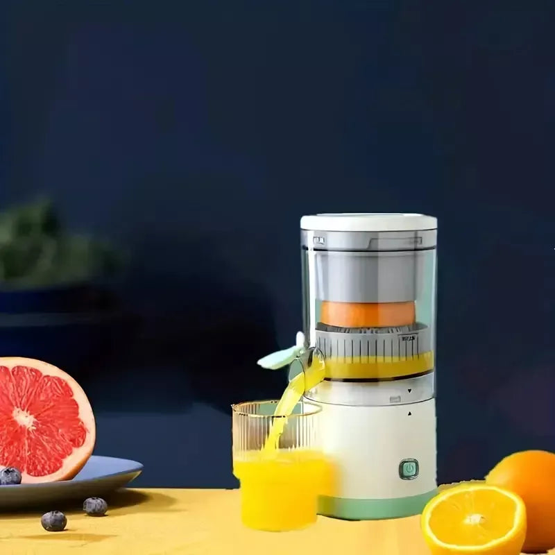 Compact USB Rechargeable Electric Juicer - Stainless Steel Blade, Multi-Fruit Capability, Easy Clean