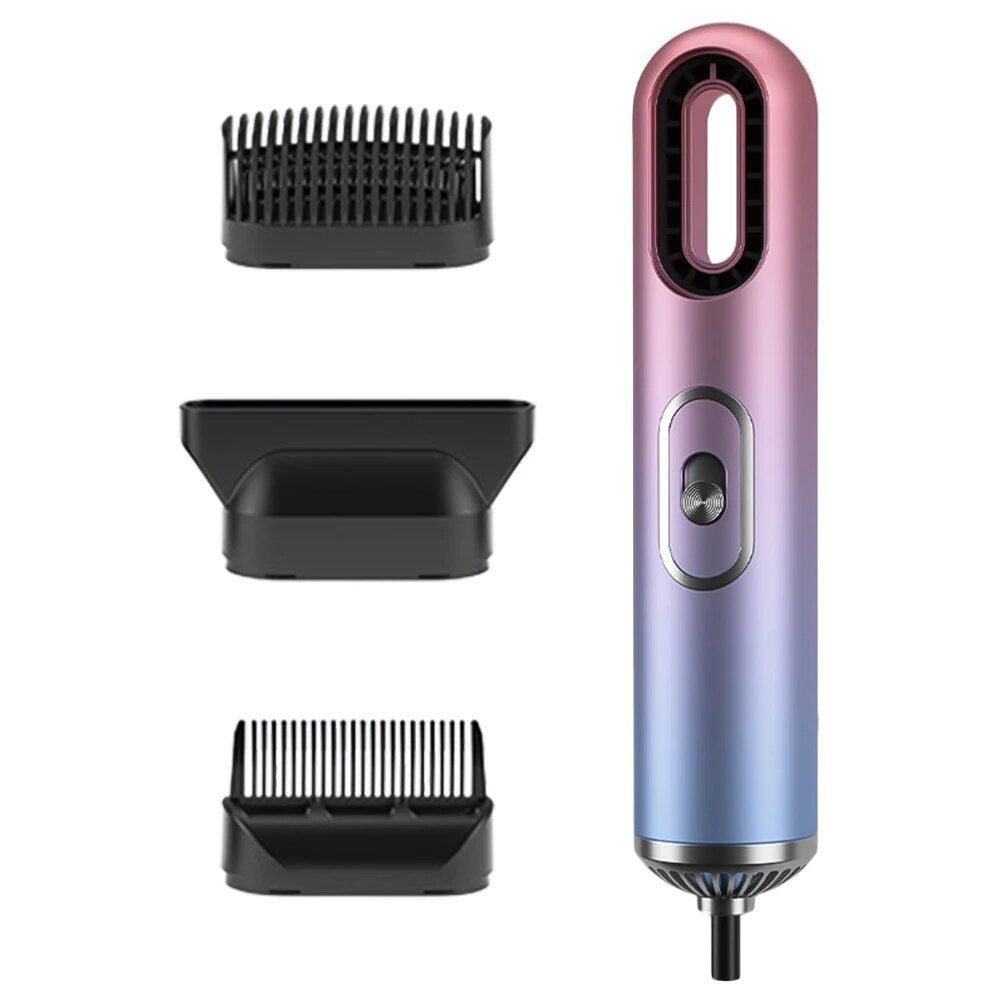 Compact 3-in-1 Anion Hair Dryer with Straightening Comb and Overheat Protection