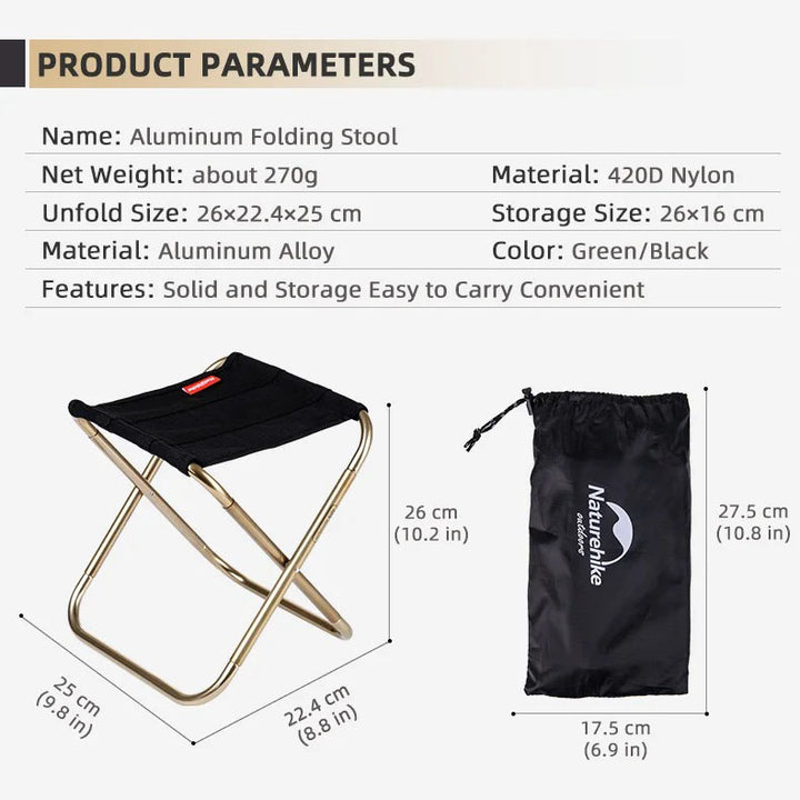 Ultra-Light Folding Camping Stool