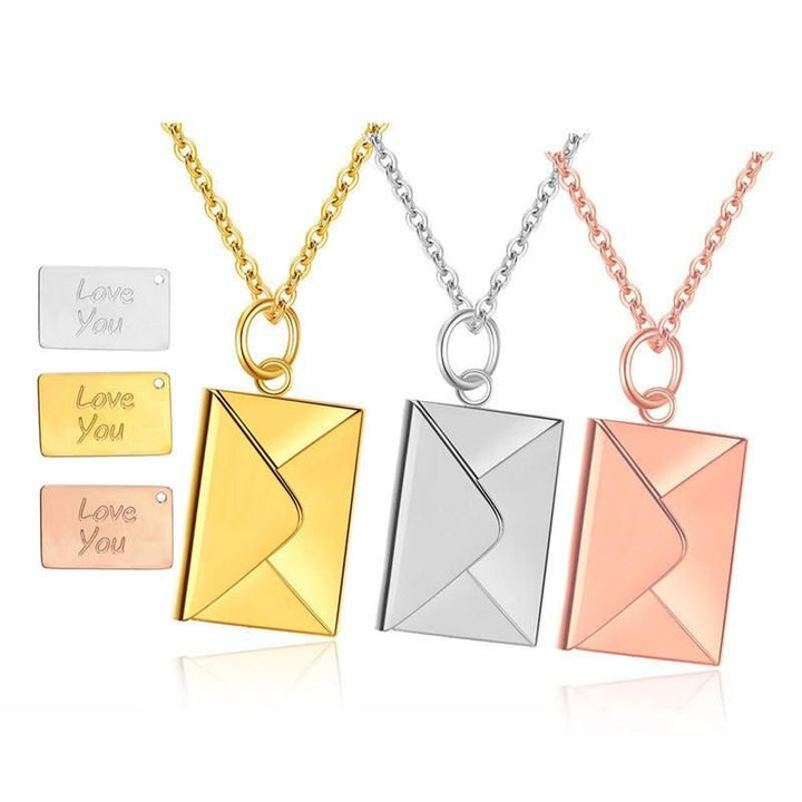 Love Letter Envelope Pendant Necklace