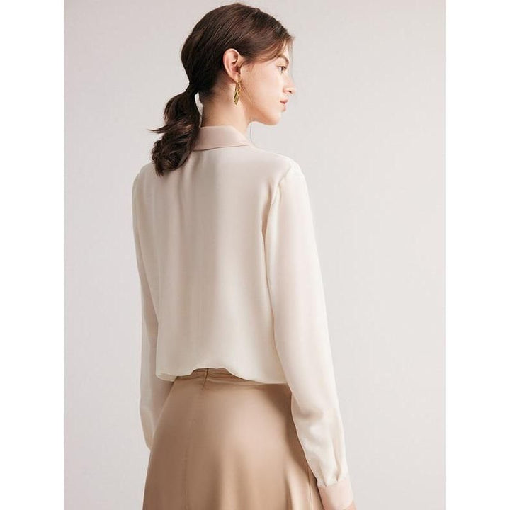 Elegant Silk Crepe de Chine Blouse