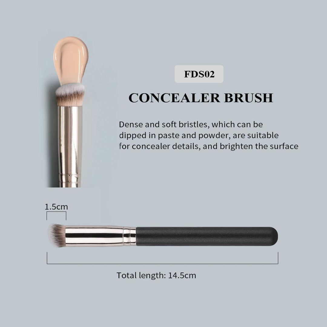 Professional 9-Piece Makeup Brush Set for Foundation, Contour, Eyeshadow, and Blending