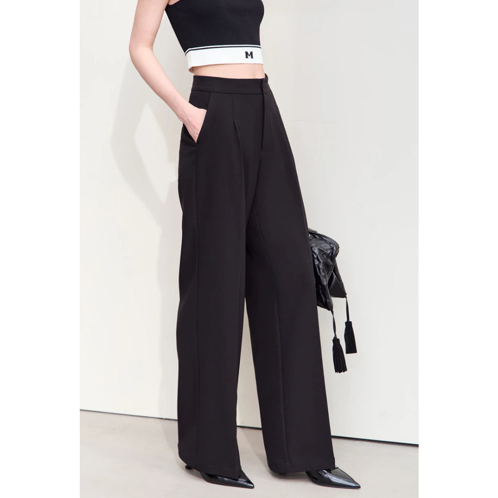 Autumn Wide Leg Elastic Women's Pants