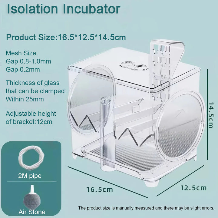 Wall-Mounted Fish Tank Isolation Hatchery