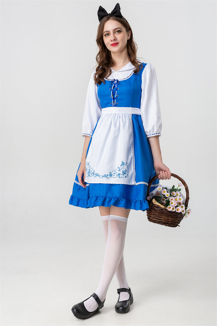 British European And American Farm Traditional Beer Maid Ware Halloween Cosplay Costume