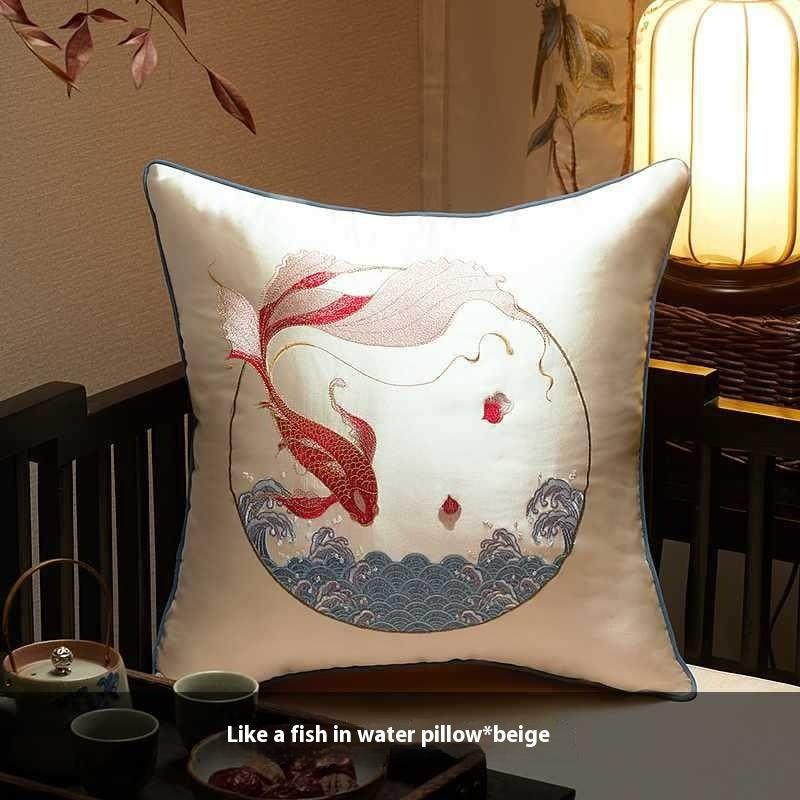 Classical Embroidery New Chinese Style Pillow Cover